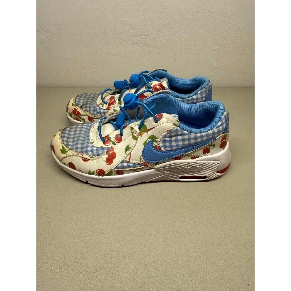 Nike Air Max Excee Cherry Gingham Girls Sz 3